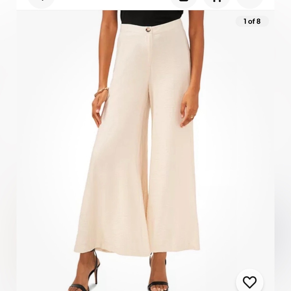 NWT Vince Camuto Birch Afterglow Wide-Leg Pants - M